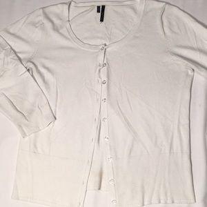 Maurice’s Cardigan 3/4 sleeves White